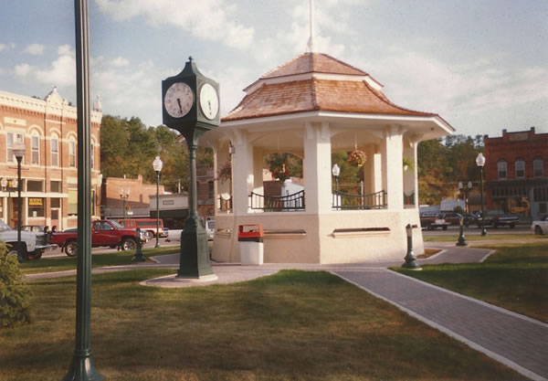 Powder Coating work was done for this clock post in the Park